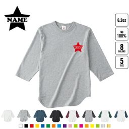インマイスター 名入れベースボールTシャツ ラグラン 3/4スリーブ ２トーン スポーティー アメカジ レディース メンズ 男 女 かわいい