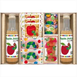 はらぺこあおむし　アップルジュース＆しっとりドーナツ　スイーツセット SNZ-252  内祝 内祝い お祝 御祝 記念品 出産内祝い プレゼント 快気祝い 粗供養 引出物