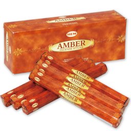 ヘム HEM スティック AMBER アンバー 1ケース 6箱入り 約120本 セット エコノミー
