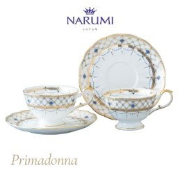 ティーコーヒー兼用カップ&ソーサー 210cc 2人用 プリマドンナ 〈52476-7165〉 ナルミ 鳴海製陶 Narumi 碗皿 ペア 少しずつ揃えたい食器