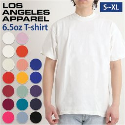 ロサンゼルスアパレル Tシャツ 通販 綿100% 半袖 メンズ ブランド 無地 大きいサイズ おしゃれ レディース 大きめ LOS ANGELES APPAREL 6.5oz S/S Garment Dye T-Shirt 1801GD LA APPAREL LA アパレル Ｔシャツ カ