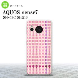sense7 sense7 スマホケース 背面ケース ハードケース 花十時 キュート ピンク 2022年 11月発売 nk-sens7-1351