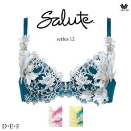 ワコール サルート 12G ブラジャー BTJ412 3/4カップワイヤー (P-upタイプ) D・E・Fカップ