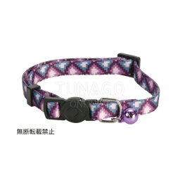 オッポ OPPO ツナゴ TUNAGO エンビ―キャットカラー ENVY Cat Collar ジグザク パープル