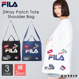 FILA フィラ ワッペンショルダートート outfit ギフト 敬老の日 プレゼント ギフト