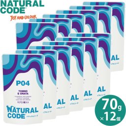 ナチュラルコード NATURAL CODE キャットフード ウェット パウチシリーズ フレークタイプ NCP4 マグロ 鯛入りパウチタイプ 70g×12個