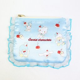 サンリオキャラクターズ フリルティッシュポーチ (スカイブルーチェリーケーキ) スイートケーキコレクション Sanrio