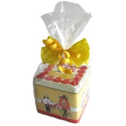 草加せんべい　お菓子のミカタ　動物ケーキ缶ギフト