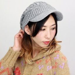 帽子 ニット帽 ニットキャス レディース メンズ 秋冬 ミックスニット キャスケット ニット シンプル 無地 カジュアル 防寒 アウトドア 日よけ ニット帽子 ニットキャップ 灰色 グレー 父の日 beanie