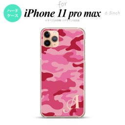 iPhone11ProMax iPhone11pro max スマホケース ハードケース ウッドランド 迷彩 C ピンク +アルファベット メンズ レディース nk-i11pm-1149i