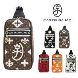 【CASTELBAJAC】 カステルバジャック 帆布 ショルダー 038911 ニース ショルダー バッグ 鞄 レディース メンズ ユニセックス 男女兼用 人気 ブラック チョコ レッド オレンジ ホワイト プレゼント ギフト