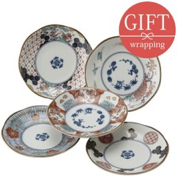 小皿5枚セット 12cm 染錦古伊万里 化粧箱入り ギフト プレート お皿 和食器 おしゃれ 皿 食器  豆皿 醤油皿 菓子皿 小さい皿  和柄 和風 柄物 ギフト食器 ギフト 贈り物 プレゼント 結婚祝い 引っ越し祝い お祝い 箱入り ラッピング