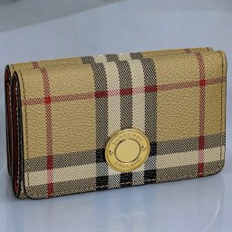 バーバリー 三つ折り財布 レディース ブランド BURBERRY チェック 8070416 ベージュ