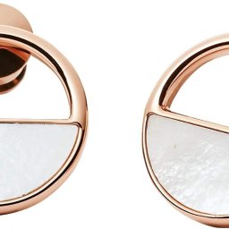 新品 送料無料 SKAGEN スカーゲン ピアス ERIN 両耳用 スタッドピアス サークル 丸 SKJ0998791 レディース ピンクゴールド シェル