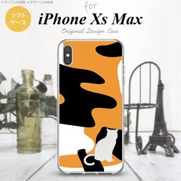 iPhoneXsMax iPhone XS Max スマホケース ソフトケース 猫 三毛猫 影 メンズ レディース nk-ixm-tp426