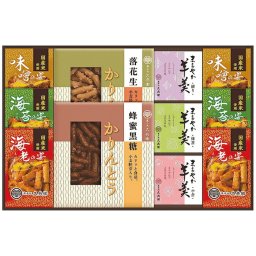 菓子処 久兵衛 かりんとう・あられ・羊かん詰合せ KB-40  内祝い お祝 御祝 記念品 出産内祝い