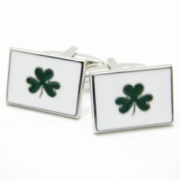 クローバーイラストの幸せカフス カフスボタン カフリンクス cufflinks cuffs メンズ 男性 誕生日 贈り物 結婚式 ユニーク おもしろ 面白 面白い スーツアクセサリー専門店 父の日 ギフトにも ブライダル 披露宴 二次会 お呼ばれ パーティー おしゃれ カフスマニア