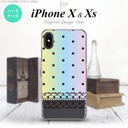 【iPhoneX】【スマホケース/スマホカバー】【アイフォンX】iPhoneX スマホケース カバー アイフォンX ドット・レース(A) パステル nk-ipx-357【メール便送料無料】