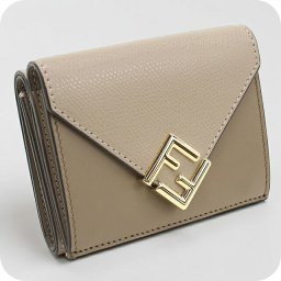 フェンディ 三つ折り財布 三折財布小銭入付き 三つ折り財布 三折財布 コンパクト レディース ブランド FENDI 8M0480 グレー