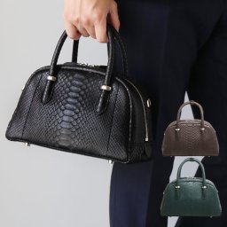 ダイヤモンド パイソン ハンドバッグ メンズ 2WAY ショルダーバッグ ヘビ革 本革 小さめ バッグ ショルダー 肩掛け 斜め掛け 蛇革 蛇柄 パイソン柄 大容量 実用的 贈り物 ギフト プレゼント  (06001829-mens-1r) クリスマス 祖母 ショルダーバッグ 祖父 定年退職 バレンタイン 成人祝い