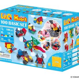 2024年11月発売 LaQ ラキュー ハート100 Heart100 ベーシックセット 知育 ブロック 玩具 日本製 ヨシリツ