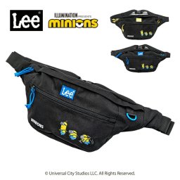 【Lee】320-30031 ミニオン ウエストバッグ かばん 斜め掛け ショルダー カバン 鞄 バッグ シンプル リー イエロー ブルー 使いやすい かわいい おしゃれ お出かけ 普段使い 日常 キャラクター コラボ ユニセックス