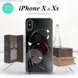 【iPhoneX】【スマホケース/スマホカバー】【アイフォンX】iPhoneX スマホケース カバー アイフォンX バタフライ・蝶（A） 黒 nk-ipx-204【メール便送料無料】