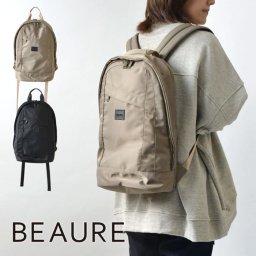 【Beaure ビュレ / ヴュレ】2room構造 万能ナイロンリュック (B23455)レディース メンズ ユニセックス バッグ バックパック 本革 牛革 大容量 A4 軽い 軽量 仕切り 通勤 通学 大人 おしゃれ きれいめ シンプル 旅行 アウトドア 母の日 クリスマス ギフト プレゼント