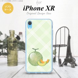 iPhoneXR iPhone XR スマホケース ソフトケース フルーツ メロン 緑 メンズ レディース nk-ipxr-tp658