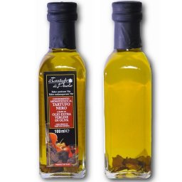 【Il Tartufo di Paolo】 EXバージンオリーブオイル 黒トリュフスライス入り 100ml イタリア産 Truffle olive oil 黒トリュフ パスタ サラダ 肉料理 美容 贈り物 ギフト