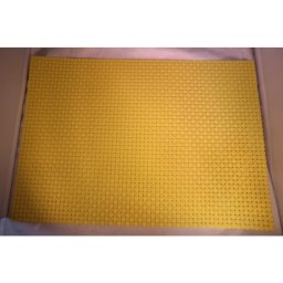 テーブルマット イエロー格子 43×30 ランチョンマット 黄色 風水 ポイント消化