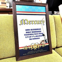 鏡 マーキュリー パブミラー かわいい ミラー MERCURY NON-ALCOHOLIC アンティーク インテリア 壁飾り アメリカン 雑貨 かっこいい おしゃれ レトロ カフェ バー 店舗