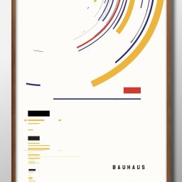 バウハウス BAUHAUS A3 サイズ ポスター アート おしゃれ 絵画 インテリア 北欧 イラスト マット紙 艶消し アートパネル 額 フレーム デザイン 壁掛け ギフト 新築祝い ディスプレイ 引越し祝い　新生活　空間デザイン 