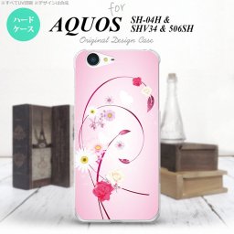 【SHV34】【スマホケース/スマホカバー】【アクオス セリエ】SHV34 スマホケース AQUOS SERIE SHV34 カバー アクオス セリエ 花柄・ミックス ピンク nk-shv34-273【メール便送料無料】