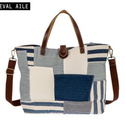正規品 メンズ レディース LE CHEVAL AILE シュヴァルエレ デニム パッチワーク カジュアル 2WAYバッグ 6006497 cdm002 ueni51 旅行 ギフト