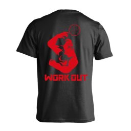 バレーボール Tシャツ 半袖 メンズ ジュニア 練習着 ドライ 「ゴリラワークアウト バレー」 アートワークスコウベ 【送料無料】