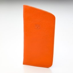 イルビゾンテ IL BISONTE メガネケース 眼鏡ケース メンズ レディース バケッタレザー 本革 ORANGE オレンジ C0349P 166 送別会 誕生日 お中元 結婚祝い 結婚式 高級 父の日 母の日 ホワイトデー