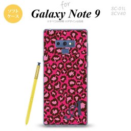 Galaxy Note 9 ギャラクシー ノート9 SC-01L SCV40 スマホケース カバー ソフトケース ヒョウ柄 茶B イニシャル 対応 nk-note9-tp900i[スマホ,スマホケース,スマホカバー,ケース,カバー,ジャケット]
