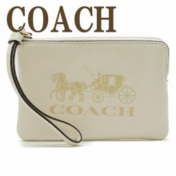コーチ COACH ポーチ ハンドポーチ リストレット クラッチ 財布 ハンドバッグ レディース ホースキャリッジ 3580IMCHK 【ネコポス】 ブランド 人気
