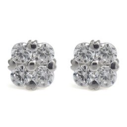 プラチナ・ダイヤモンド・ピアス・ハート・ピアス