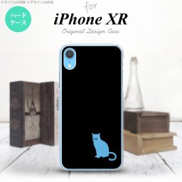 iPhoneXR iPhone XR スマホケース ハードケース 猫 影 黒 クリア メンズ レディース nk-ipxr-430