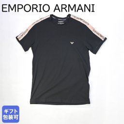 エンポリオ アルマーニ EMPORIO ARMANI Tシャツ カットソー メンズ ラウンジクルー ブラック 111890 3R717 00020 送別会 誕生日 お中元 結婚祝い 結婚式 結婚記念日 高級 父の日 母の日 彼氏 息子 夫 男性 ホワイトデー
