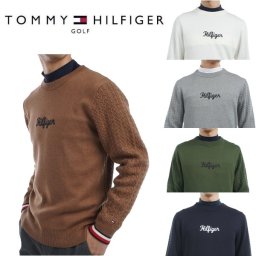 トミーヒルフィガー ゴルフ メンズ ケーブルミックス クルーネックセーター TOMMY HILFIGER GOLF THMA461 秋冬モデル お誕生日祝い お祝い 記念品 お父さん 父の日 彼氏 男性 30代 40代 50代 60代  還暦祝い 敬老の日 人気プレゼント プレゼント