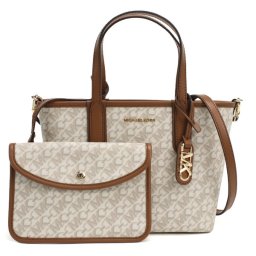 マイケルコース MICHAEL KORS ハンドバッグ ショルダーバッグ ELIZA トートバッグ 30R4GZAT0B 099 VANILLA-LUGG ホワイト系