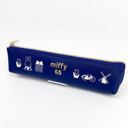 ミッフィー miffy スリムペンケース ダッチモチーフ 65th ミッフィー ペンポーチ ペンケース 青 グッズ  (MCOR)