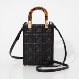 フェンディ FENDI 8BS051 AMCI ショルダーバッグ レディース バッグ ハンドバッグ ミニバッグ サンシャイン 2way カジュアル 肩掛け ロゴ プレゼント お出かけ オシャレ ギフト 鞄 MINI SUNSHINE SHOPPER ブラック