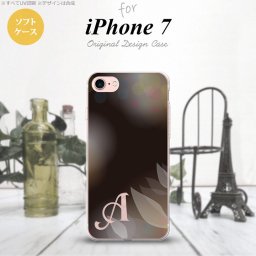 【iPhone7】【スマホケース/スマホカバー】【アイフォン７】iPhone7 スマホケース ケース アイフォン７ ソフトケース イニシャル ぼかし模様 黒 nk-iphone7-tp1595ini【メール便送料無料】