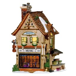 デパートメント56 Department 56 ライトハウス ミュージックショップ スイフトの弦楽器店 56-58753 ディケンズ・ビレッジ 置物 インテリア オブジェ 玄関 リビング 室内用