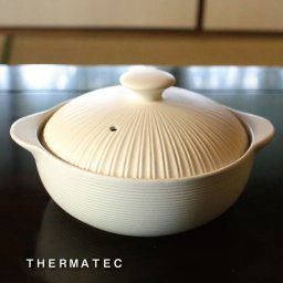 サーマテック IH土鍋 ホワイト 9号 3人から4人用 多層構造 IH対応 100V 安全ミヤオ ＴＨＥＲＭＡＴＥＣ母の日 炊飯 おしゃれ  結婚祝 新築祝 長寿祝 誕生日プレゼント 【和遊感】