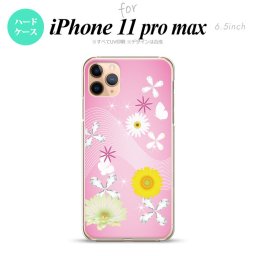 iPhone11ProMax iPhone11pro max スマホケース ハードケース 花柄 ミックス B ピンク メンズ レディース nk-i11pm-275